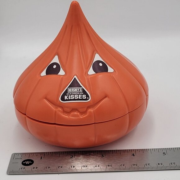 Vtg Hersheys 90s y2k Halloween decor Pumpkin-Shaped Candy Dish - Picture 10 of 10
